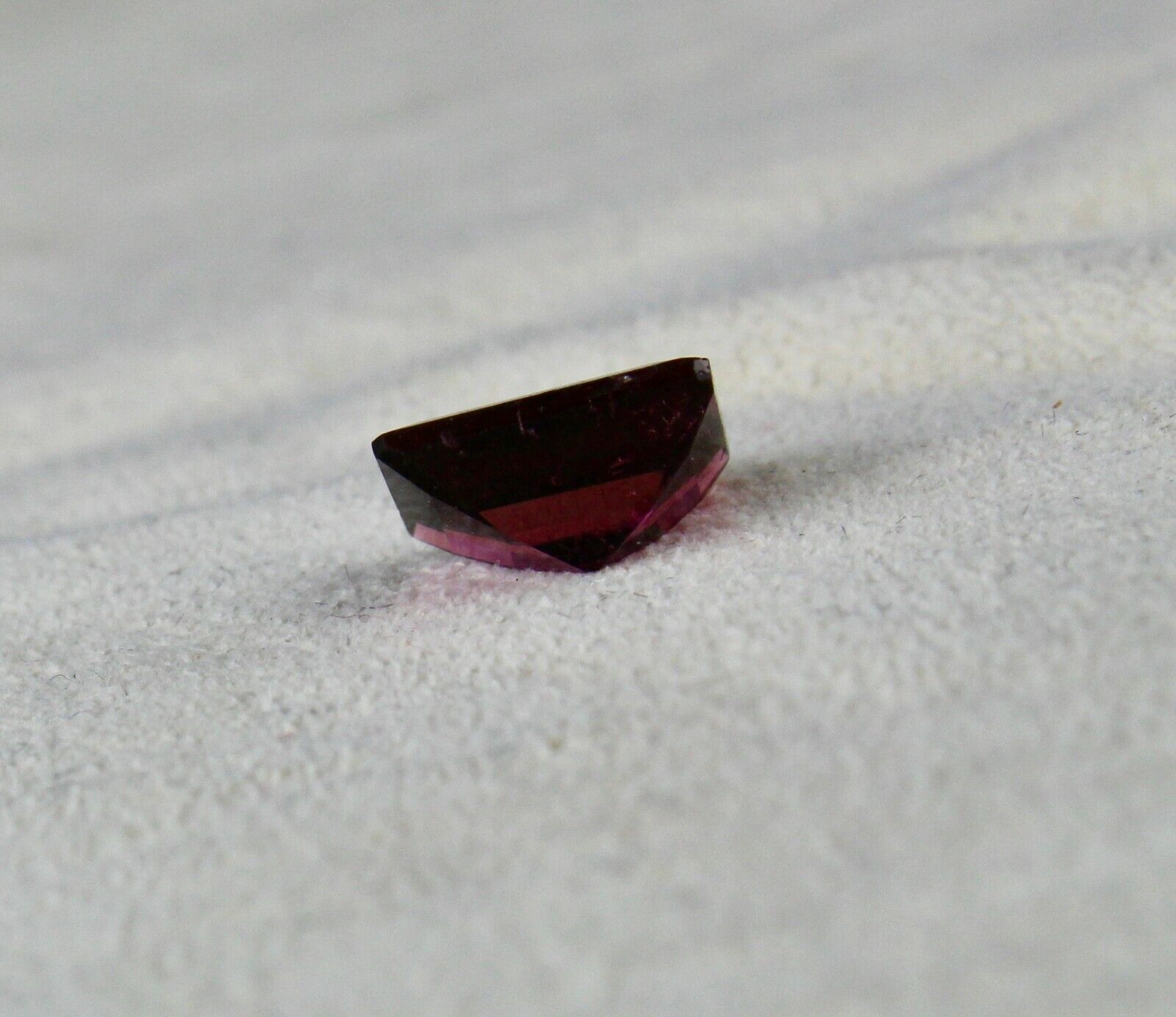 NATURAL RUBELLITE RED TOURMALINE 11x9 MM OCTAGON CUT 4.43 CARATS GEMSTONE RING
