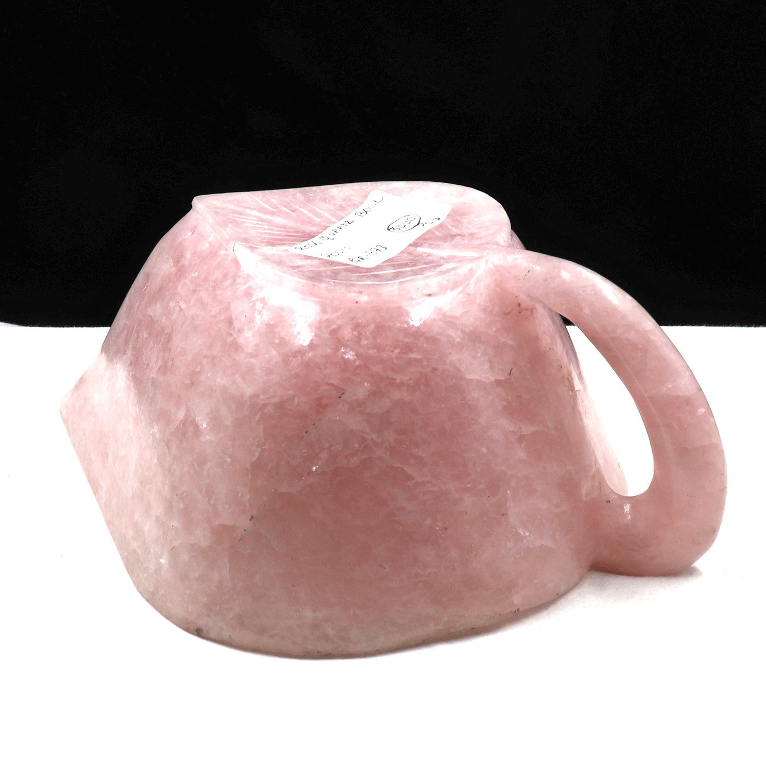 Unique Natural Rose Quartz Carved Bowl 8" 4365 Ct Gemstone Home Decor For Women