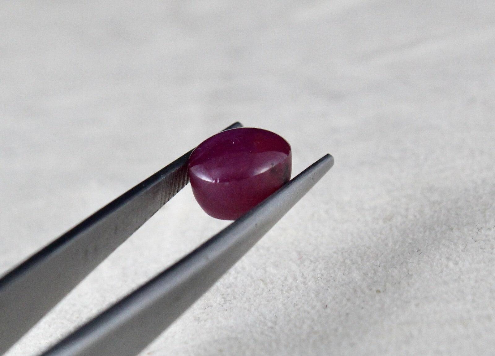Certified Natural Star Ruby Oval Cabochon 6.17ct Gem For Ring/pendant