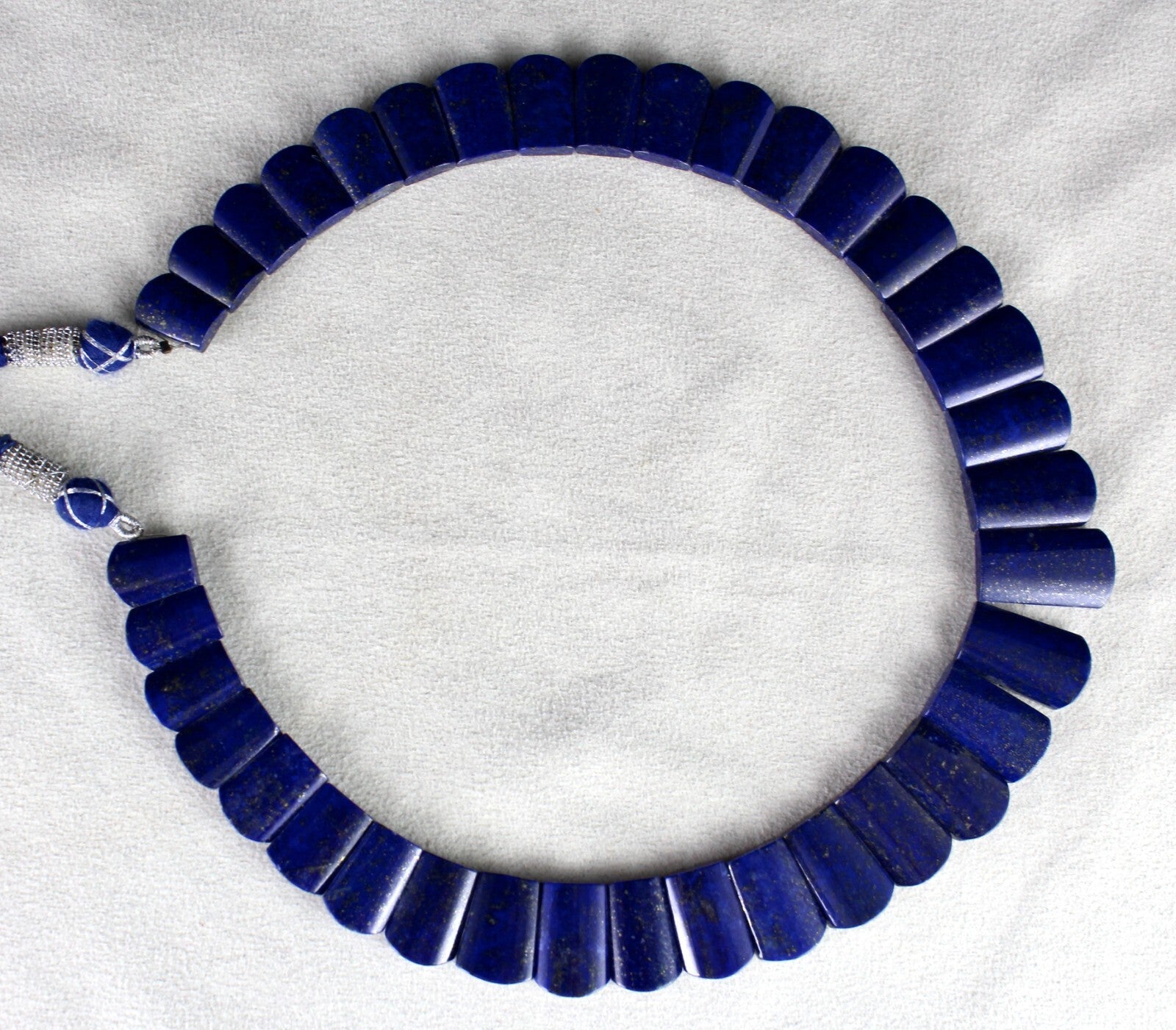 Natural Blue Lapis Lazuli 439 Ct Semiprecious Gemstone Fashion Necklace