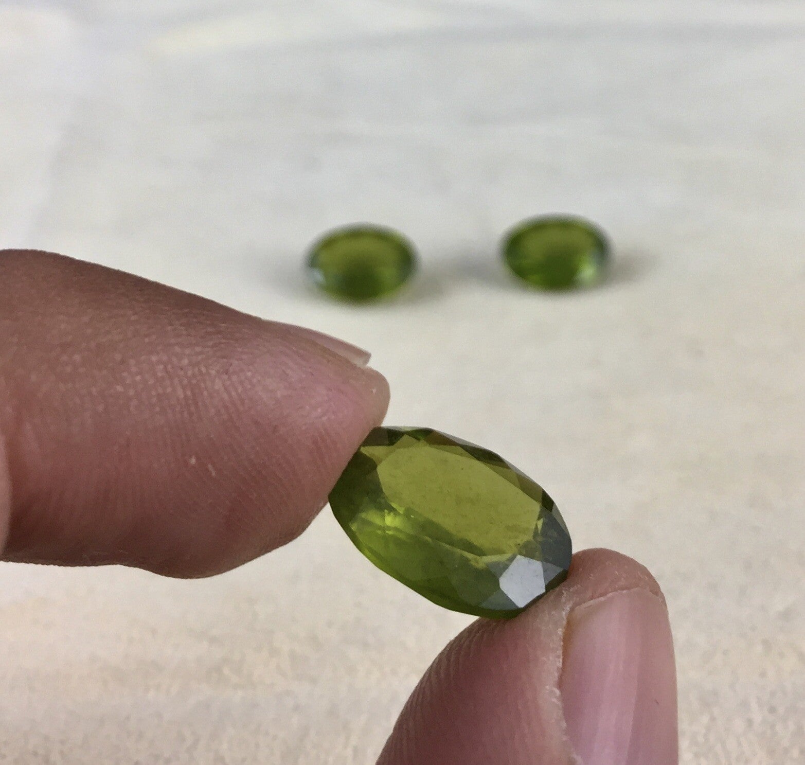 Natural Green Vesuvianite Idocrase Oval 17.29 Cts Gem For Ring Pendant