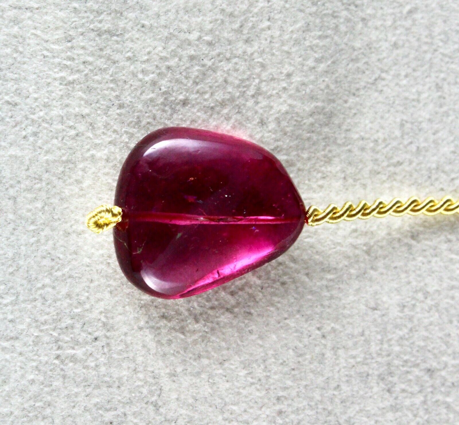 Natural Pink Tourmaline Rubellite Bead Hanging 19.50 Cts Gemstone Pendant Design