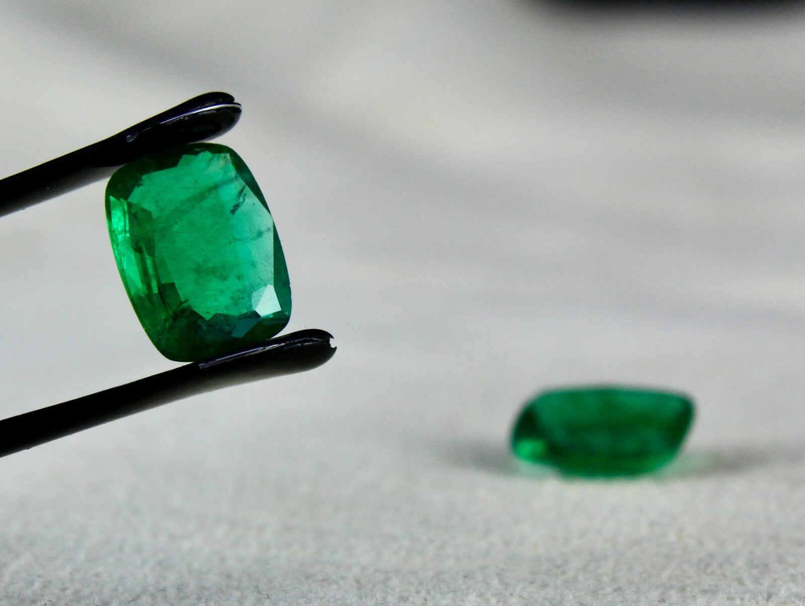 Certified Gtl Natural Zambian Emerald 5.12 Ct Cushion Cut Earrings For Women