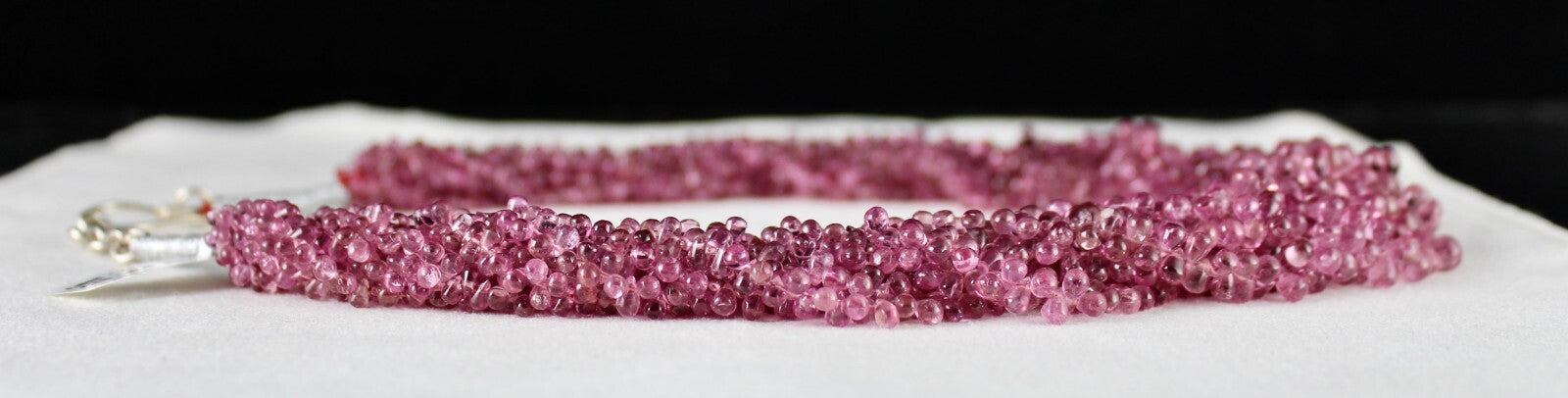 Certified Natural Tourmaline Rubellite Teardrop 626 Ct Gemstone Necklace
