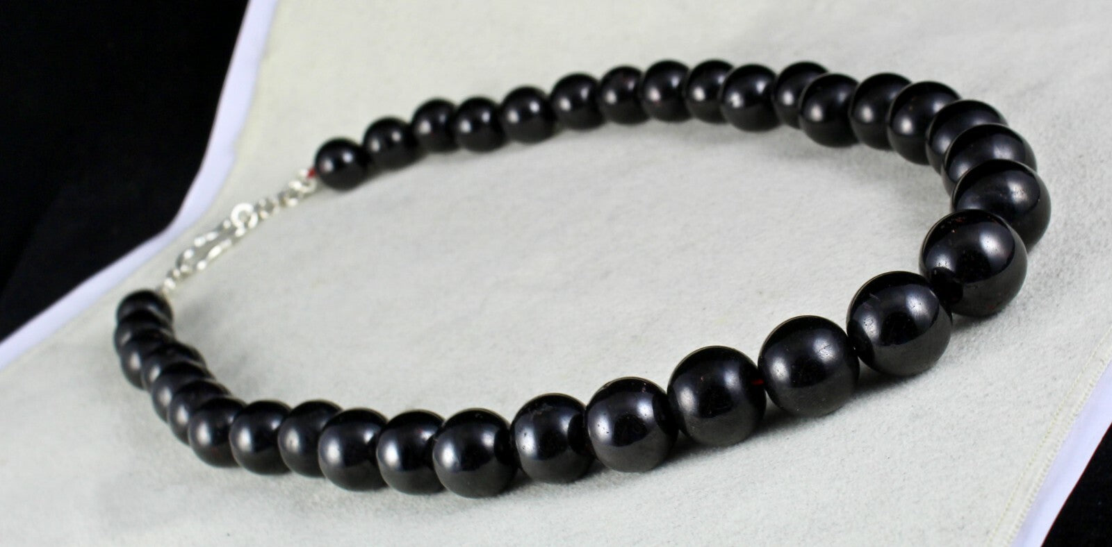 Certified Big Natural Garnet Round Beads 1451 Ct Ladies Fashion Necklace