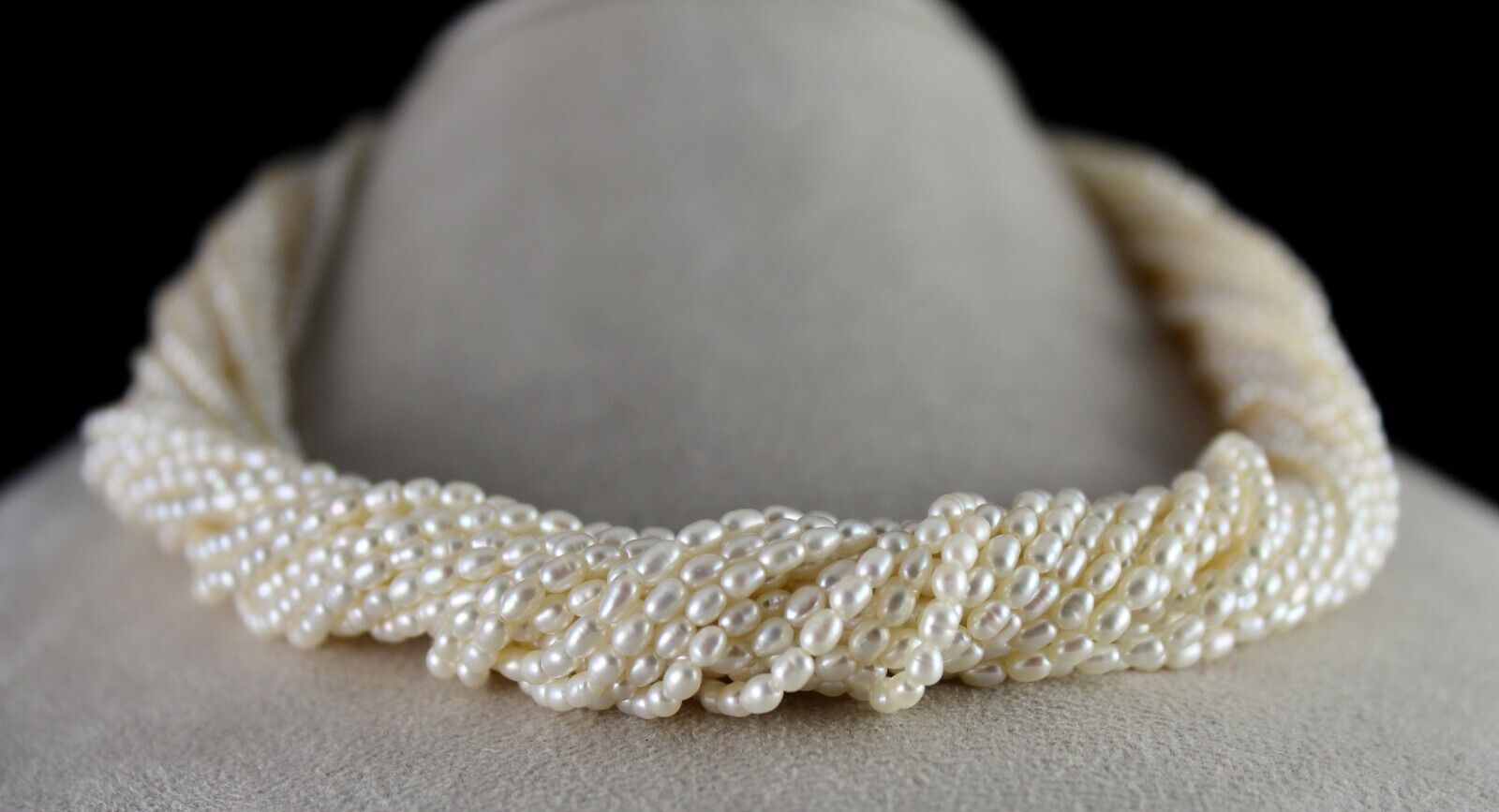 GENUINE FRESH WATER PEARL BEADS LONG 20 L 717 CARATS GEMSTONE FASHION NECKLACE