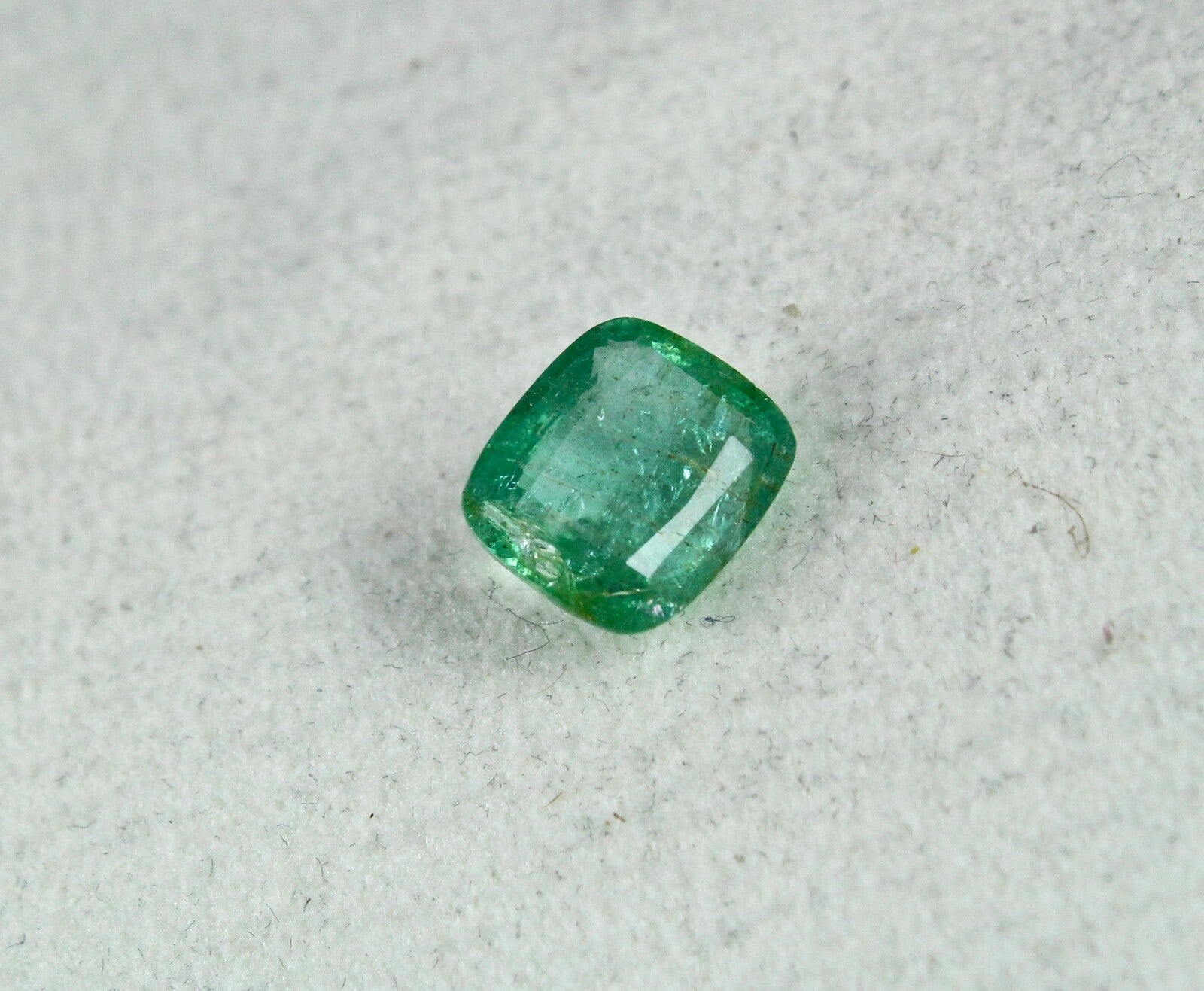 Natural Zambia Emerald Cushion Gemstone 10x8mm 2.99ct Pendant Ring For Women