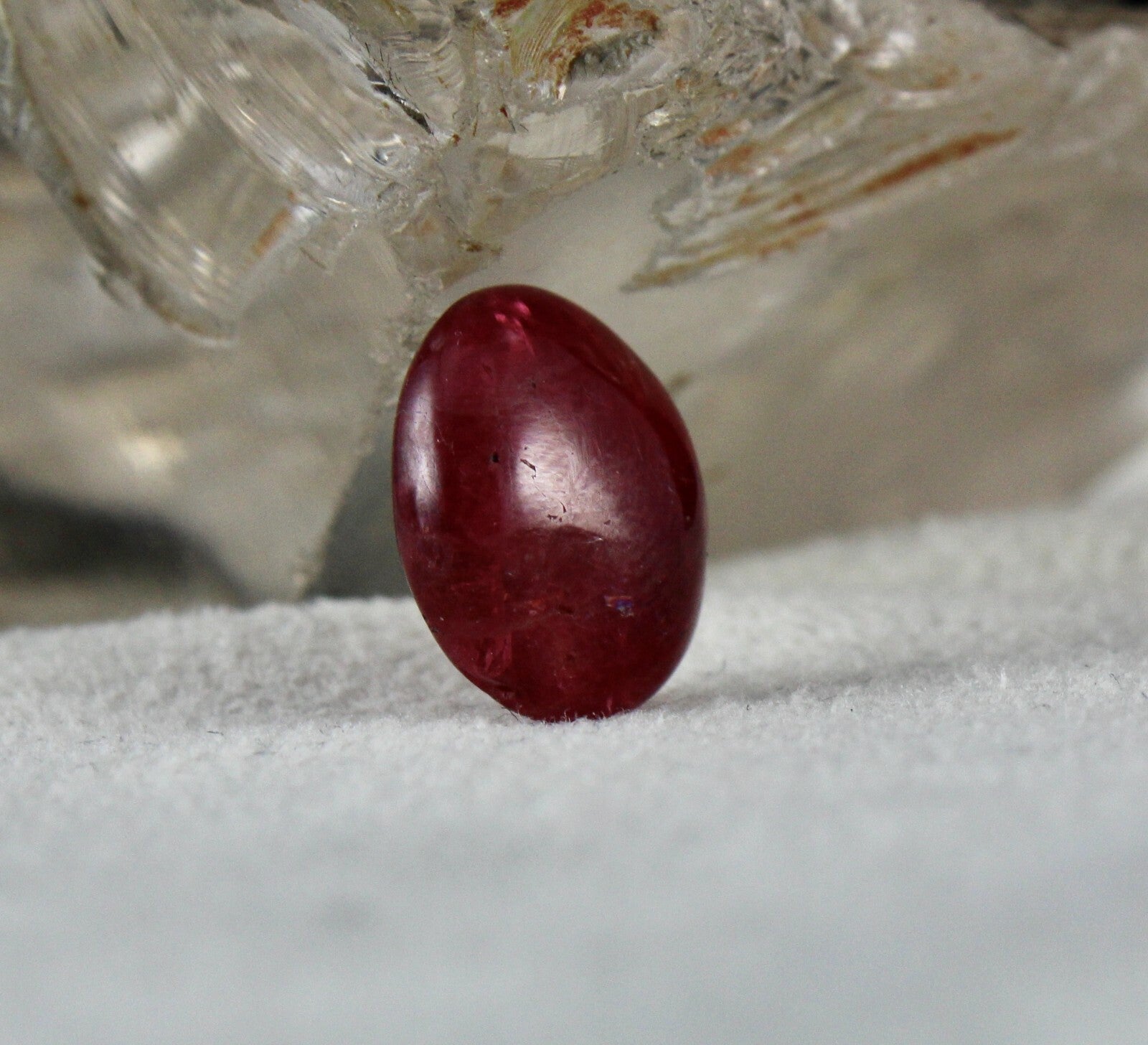 Certified Natural Red Spinel 9.46 Ct Cabochon 14x12mm Oval Gemstone Ring Pendant