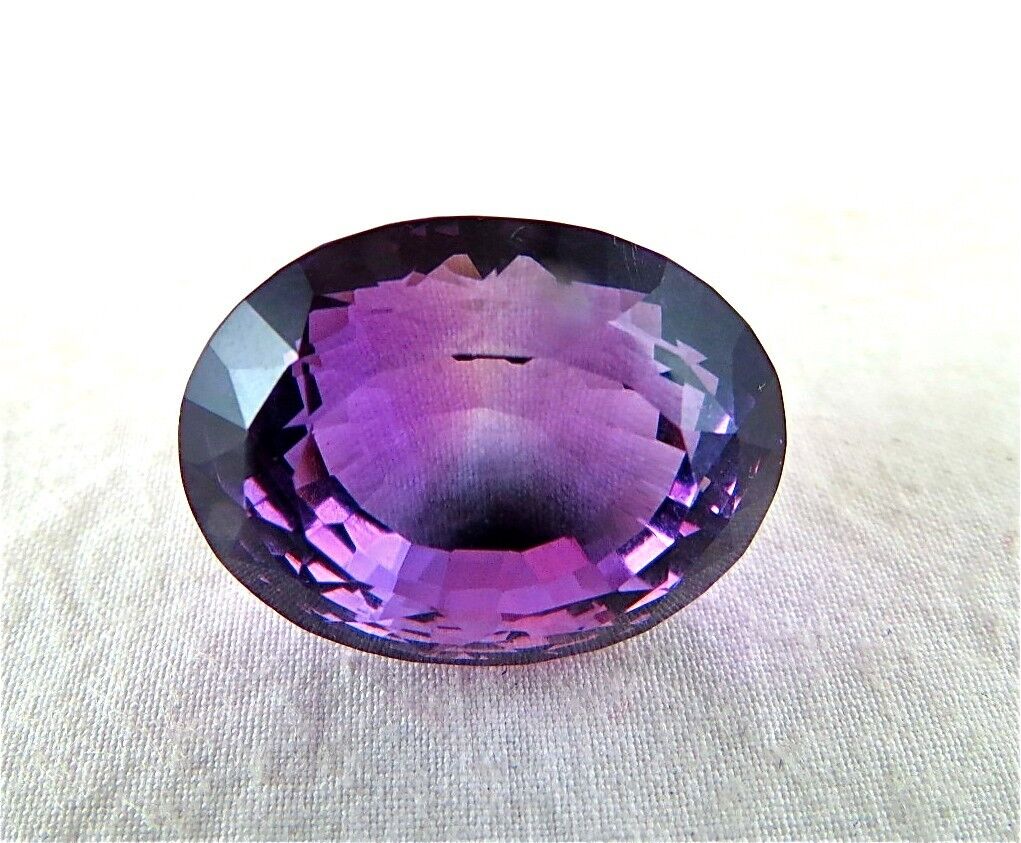 NATURAL BRAZILIAN AMETHYST OVAL CUT FINEST 37 CARATS GEMSTONE FOR RING PENDANT