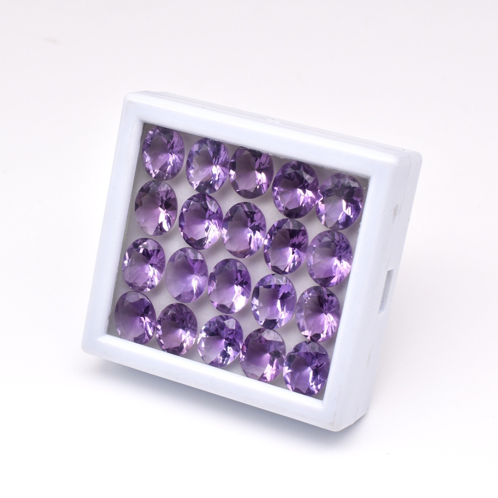 Natural Amethyst Oval 12x10mm 20 Pc 75.15 Ct Loose Gemstone Bracelet Set Design