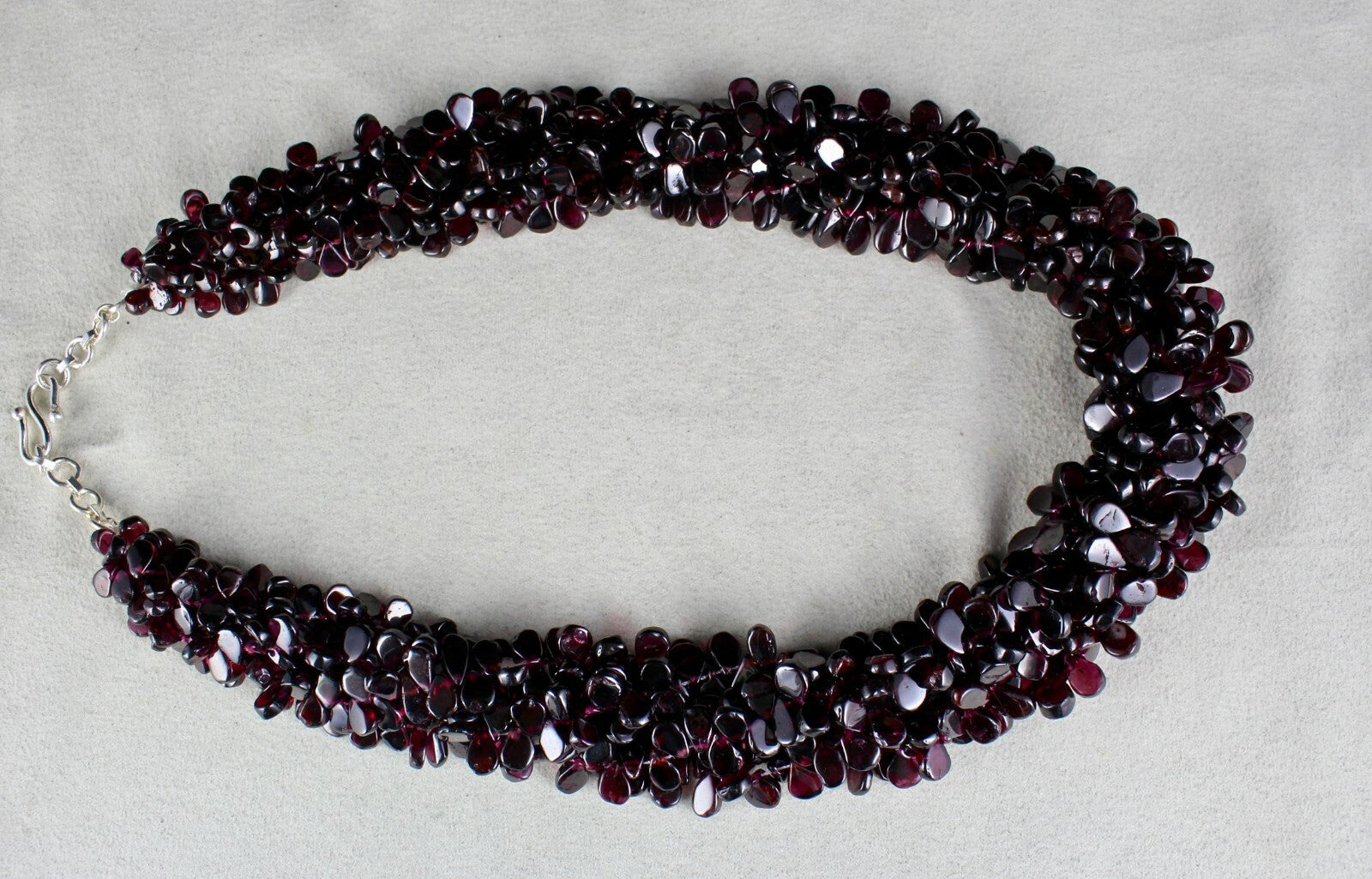 Unique Natural Garnet Beads Tear Drop 5 L 1662 Ct Red Gemstone Necklace