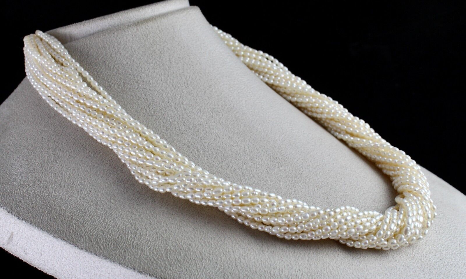 GENUINE FRESH WATER PEARL BEADS LONG 20 L 717 CARATS GEMSTONE FASHION NECKLACE
