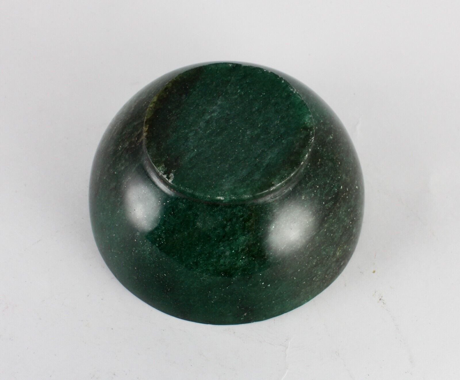 NATURAL GREEN QUARTZ 4 INCH 1325 CARATS CARVED ROUND BOWL FOR HOME DECOR