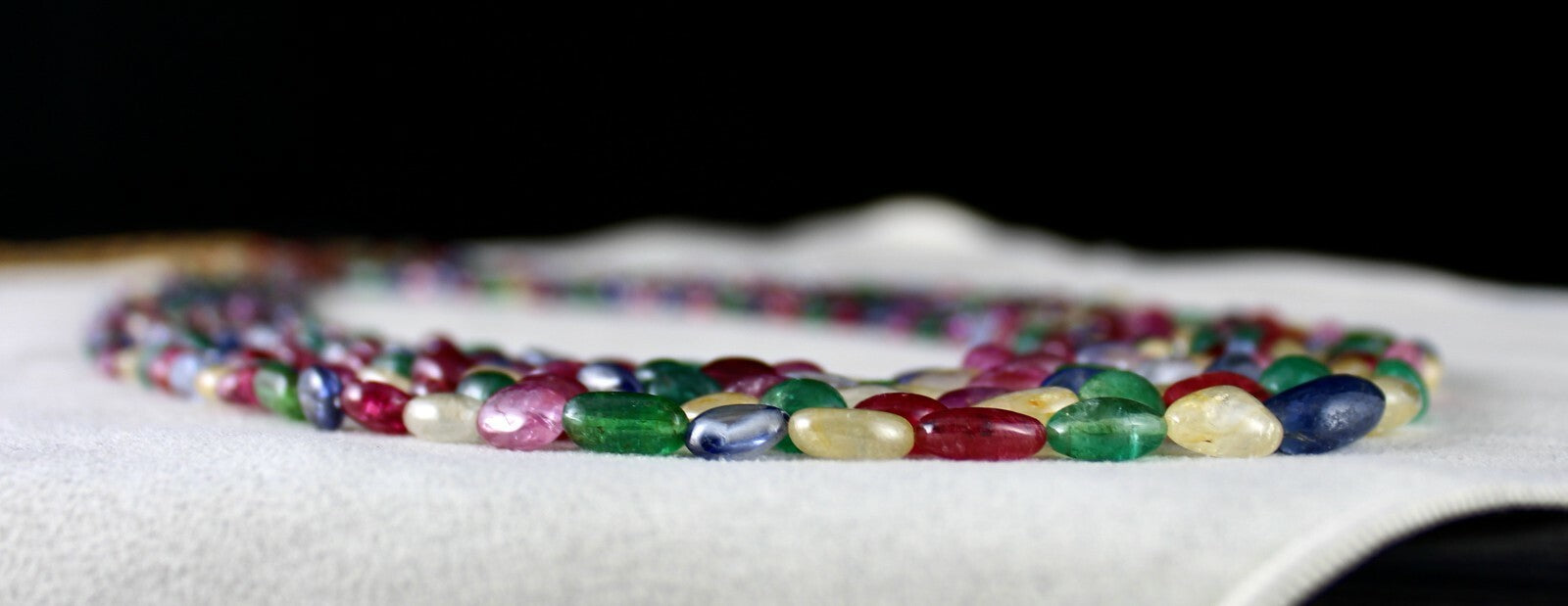 Certified Natural Emerald Ruby 666 Ct Spinel Sapphire Gemstone Finest Necklace