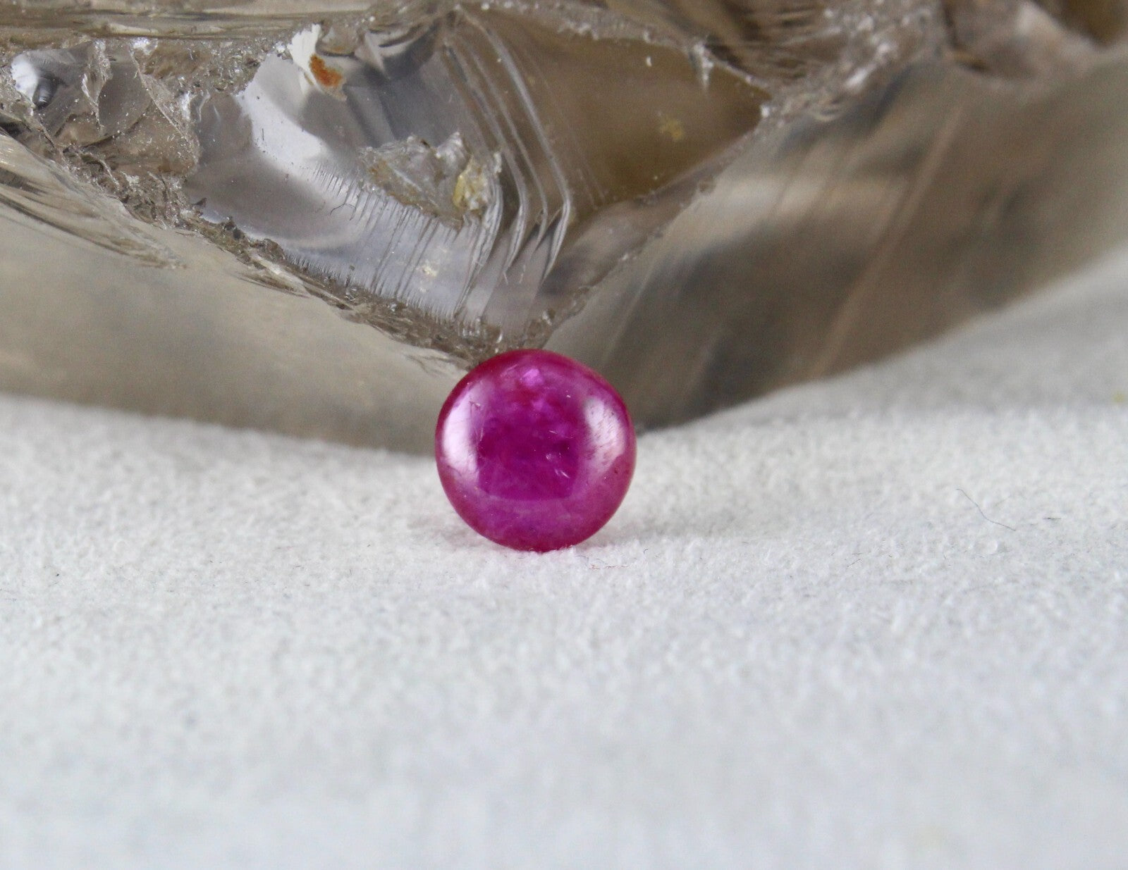 Certified 8 Mm Natural Burmese Ruby 1.73 Ct Round Cabochon Sterling Silver Ring