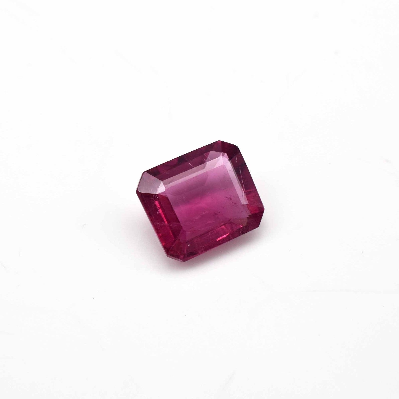 Natural Pink Tourmaline Rubellite 3.76 Ct Octagon Loose Gemstone Ring Pendant