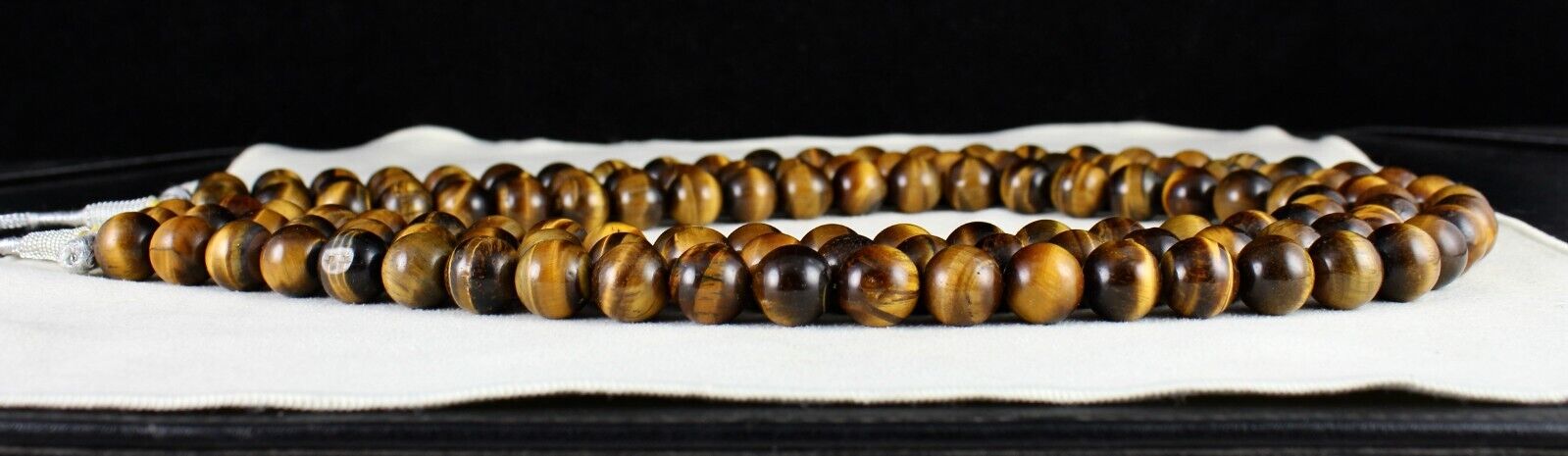 Natural Tiger Eye Beads Round 3 L 2016 Ct Big Gemstone Antique Fashion Necklace