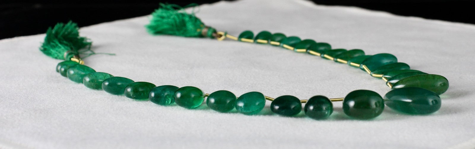 Certified Natural Emerald Teardrop Necklace 176.61 Ct Hanging Gemstone Designing