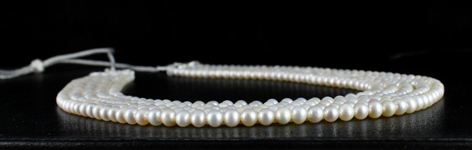 GENUINE FRESH WATER PEARL BEADS ROUND 5 L 512 CARATS GEMSTONE FASHION NECKLACE