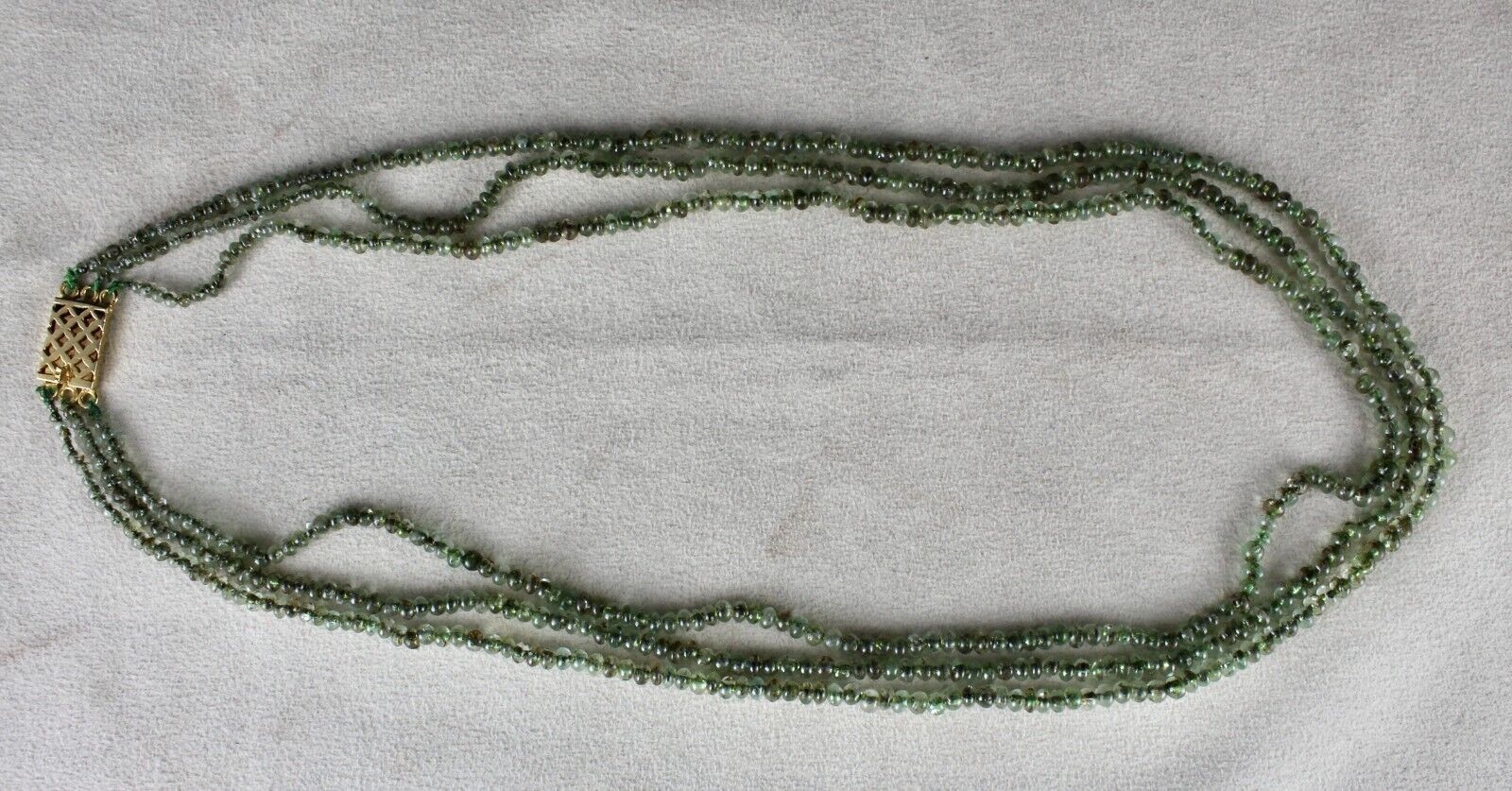 Antique Old Natural Emerald Beads Necklace 3 L 181 Cts Precious Round Gemstone