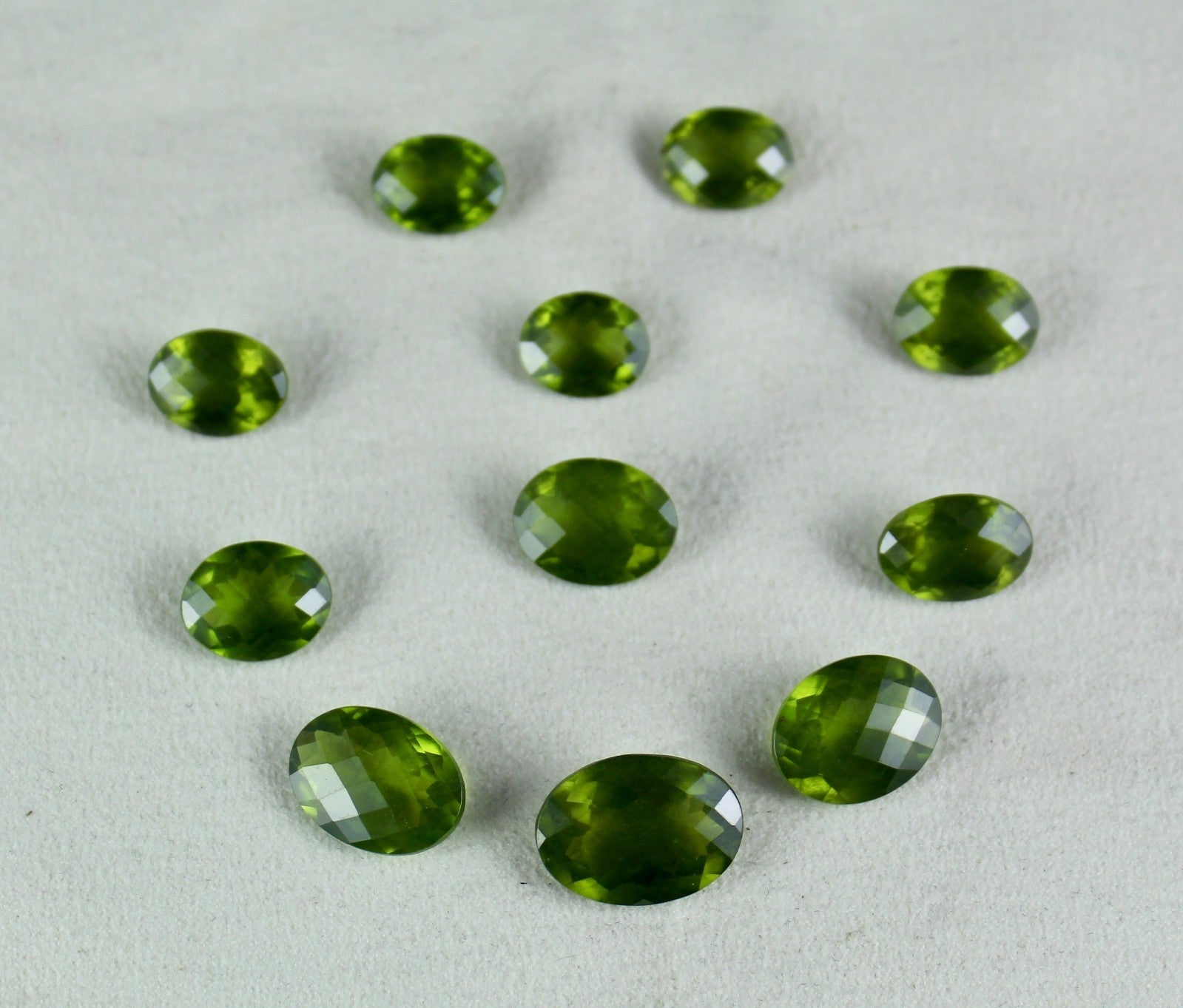 Certified Natural Vesuvianite Idocrase 80.30ct Oval Cut 11 Pcs Gemstone Design