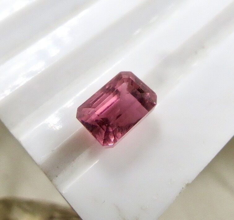 NATURAL PINK TOURMALINE RUBELLITE OCTAGON CUT 5.67 CTS GEMSTONE FOR RING PENDANT