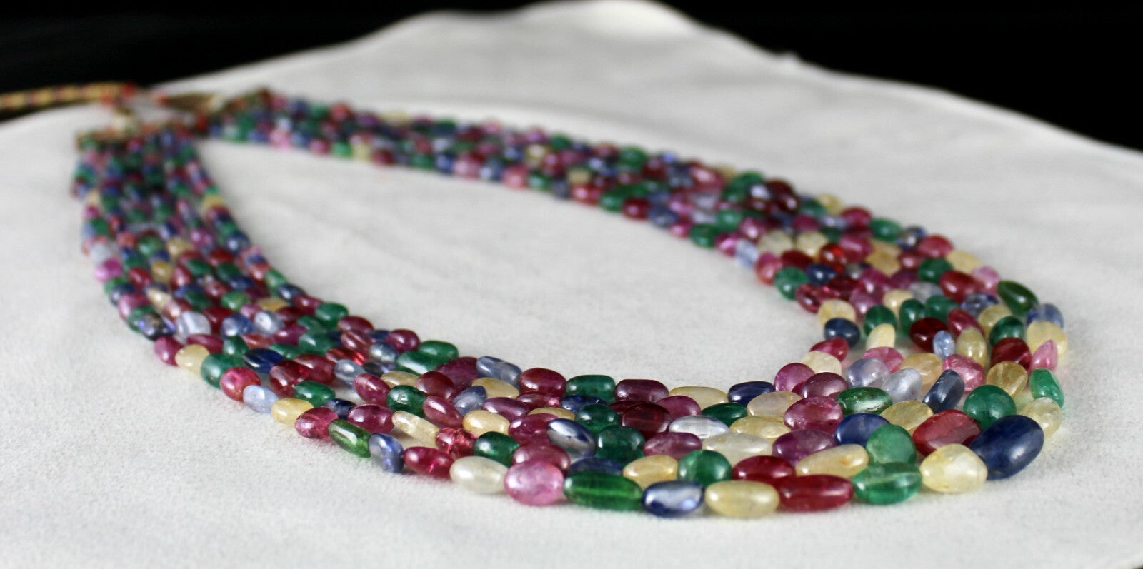 Certified Natural Emerald Ruby 666 Ct Spinel Sapphire Gemstone Finest Necklace