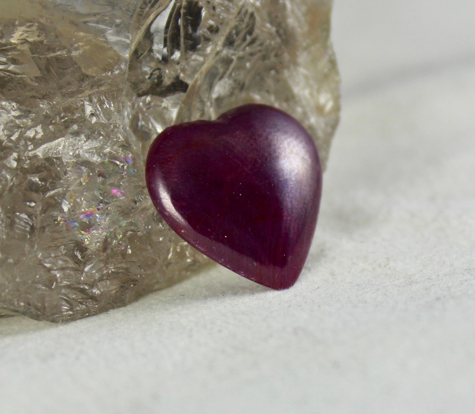 Natural Ruby Heart Cabochon Gemstone 28.68ct 22x21mm Ring Pendant For Women