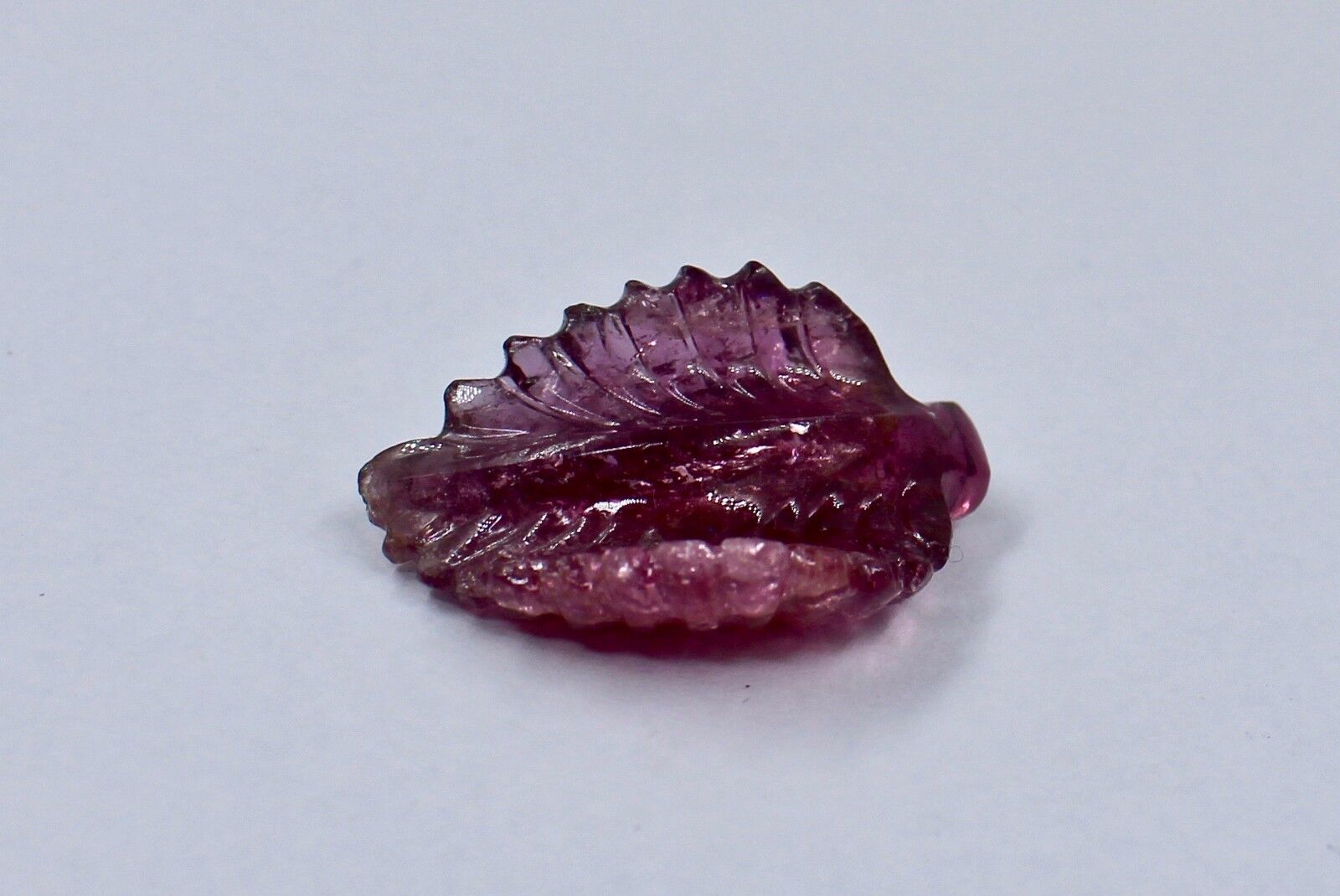 NATURAL PINK TOURMALINE CARVED LEAF 25.49 CARATS GEMSTONE FOR DESIGNING PENDANT