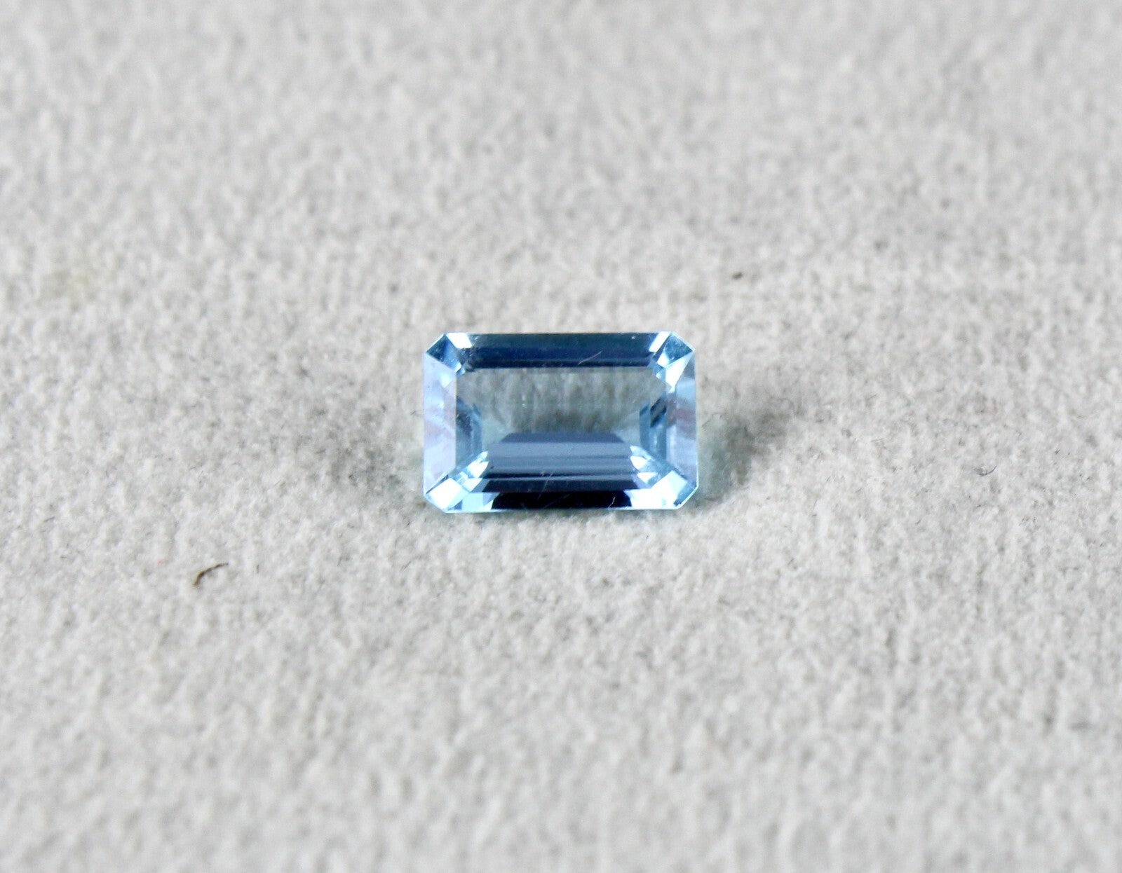 Natural Blue Aquamarine 1.56ct 9x6mm Octagon Cut Gemstone Ring Pendant