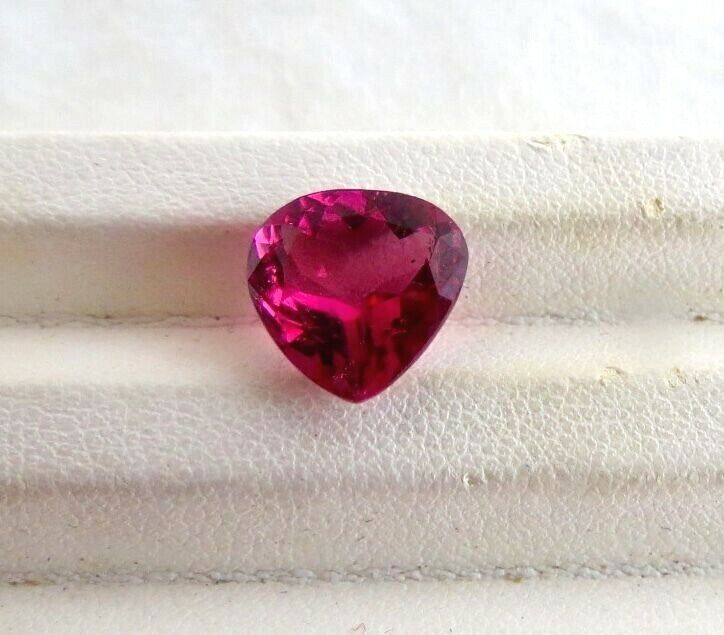 NATURAL RUBELLITE PINK TOURMALINE 10.5MM HEART CUT 4.03 CARATS GEMSTONE FOR RING