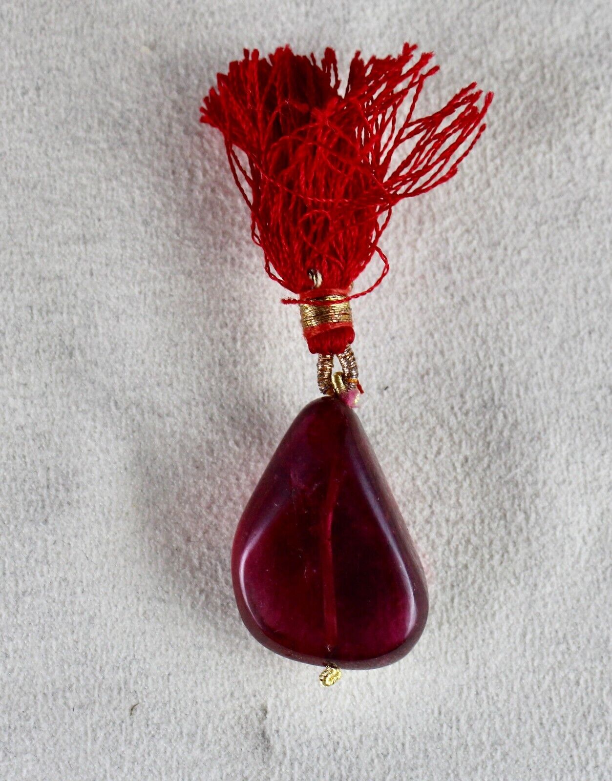Natural Pink Tourmaline Rubellite Tumble Bead 56.70 Ct Design Drilled Pendant