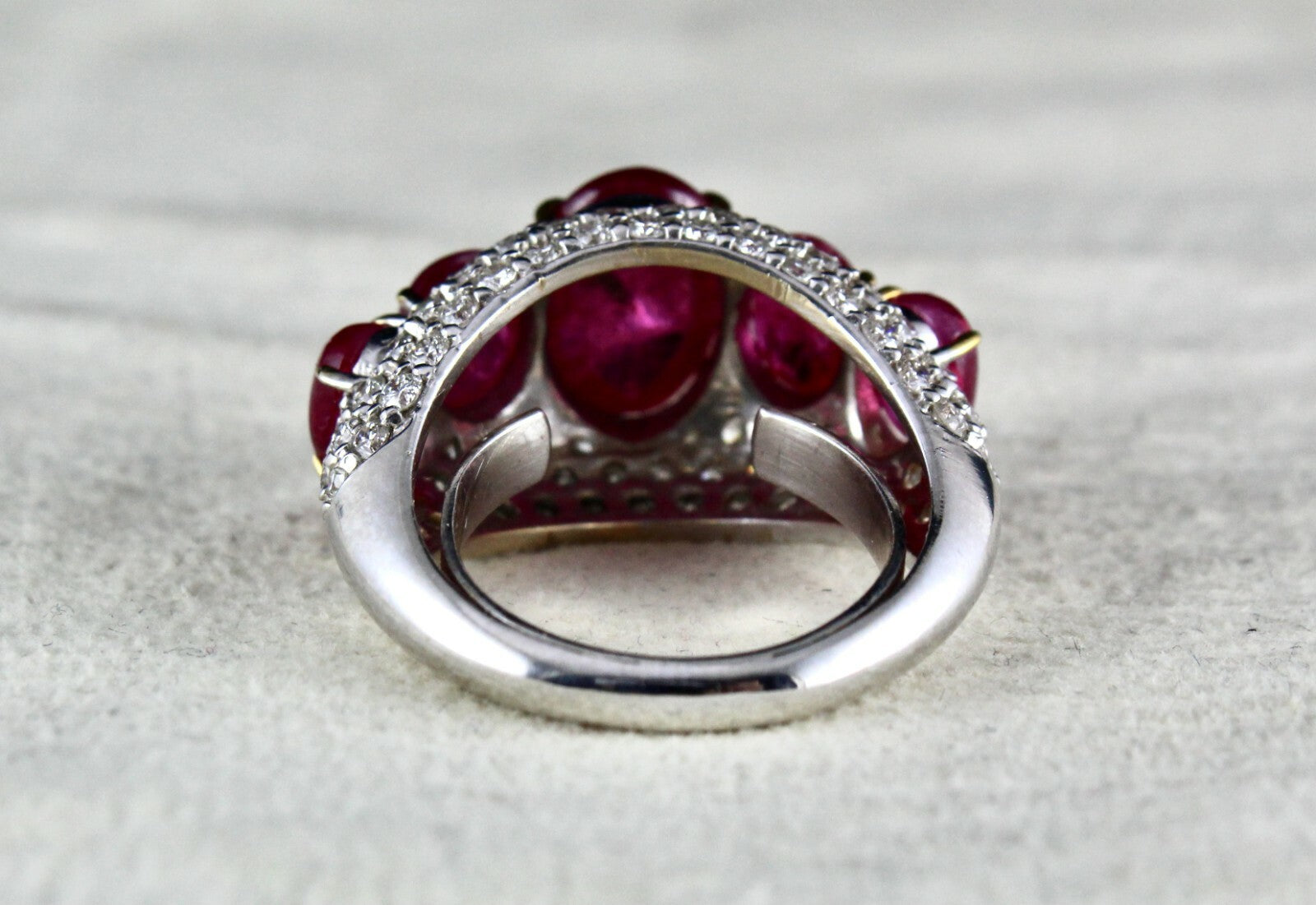 Certified Natural Ruby Diamond 18k Gold Ring 10ct Untreated Burma Gemstone