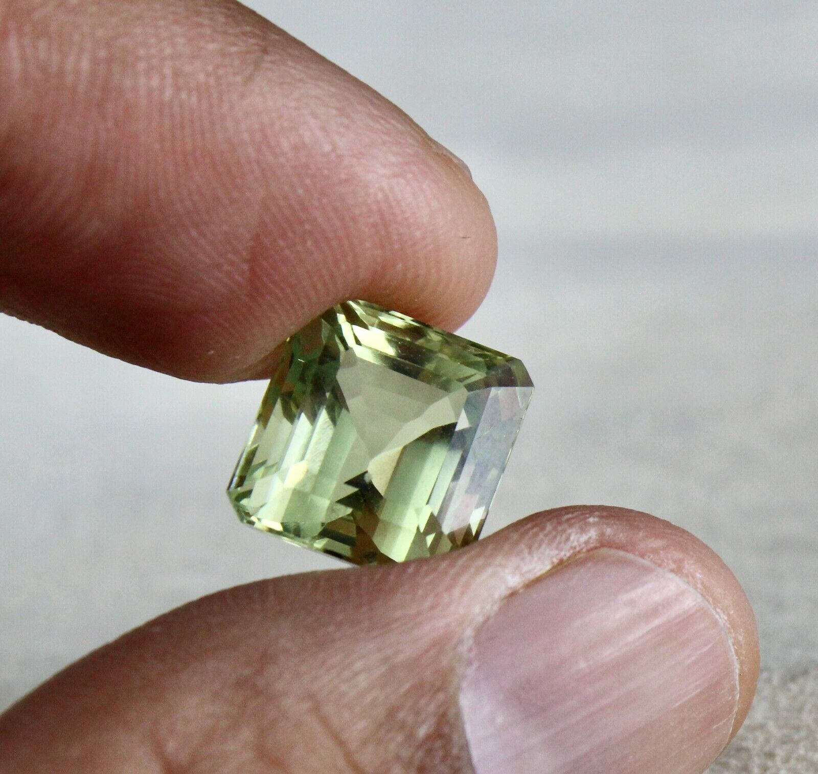 NATURAL YELLOW AQUAMARINE HELIODOR CUT OCTAGON 8.36 CTS GEMSTONE RING PENDANT