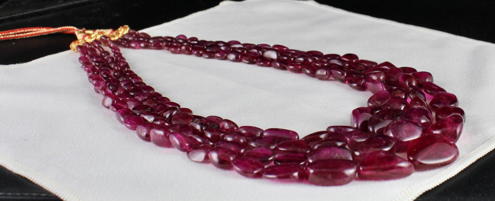 Certified Pink Tourmaline Necklace Rubellite 860 Ct Natural Gemstone String