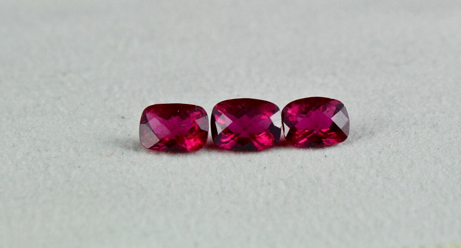 Natural Rubellite Pink Tourmaline Cut 3 Pcs 4.57 Ct Gemstone For Ring Pendant