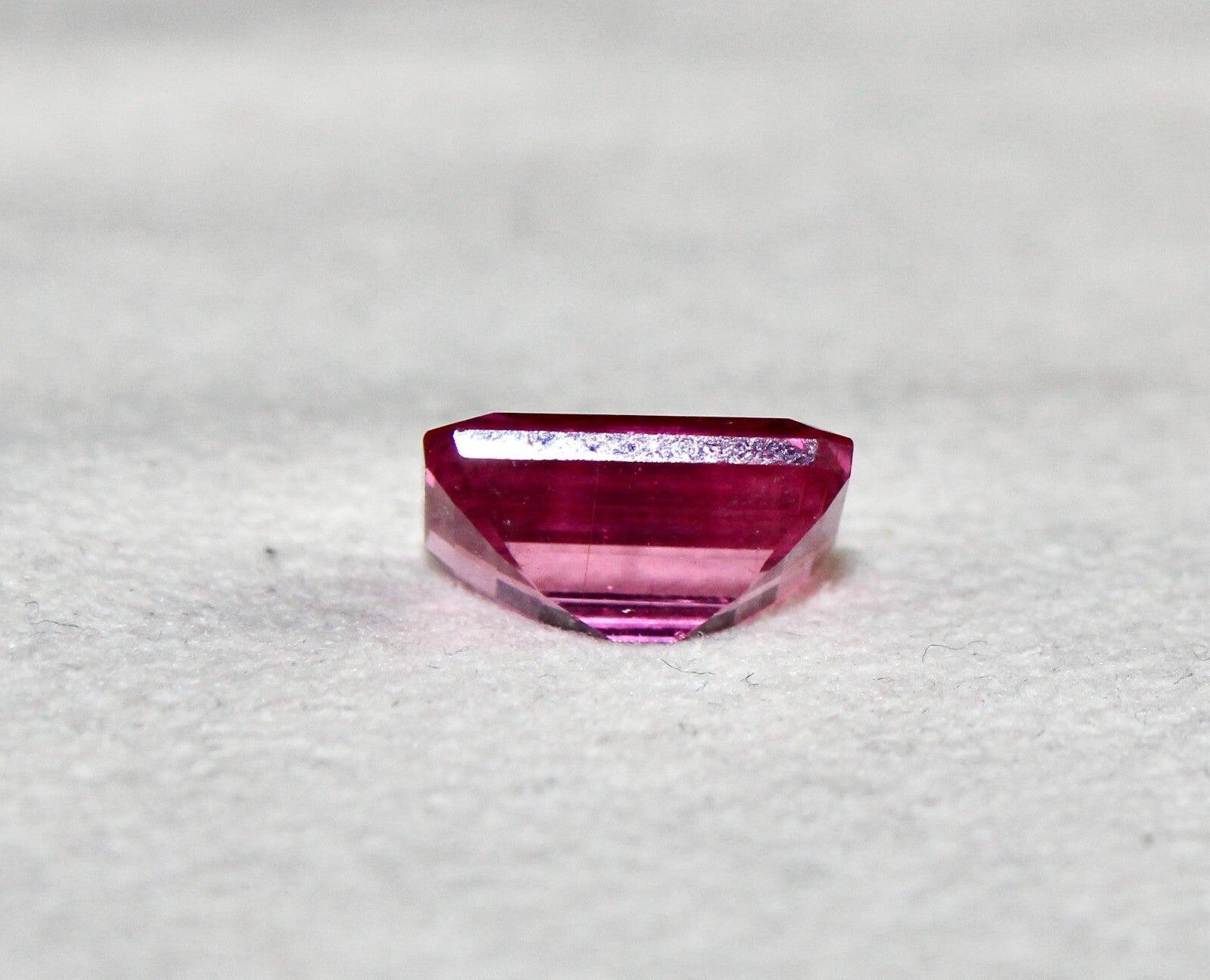 Certified Natural Rubellite Pink Tourmaline 5.6 Ct Octagon Ring Pendant