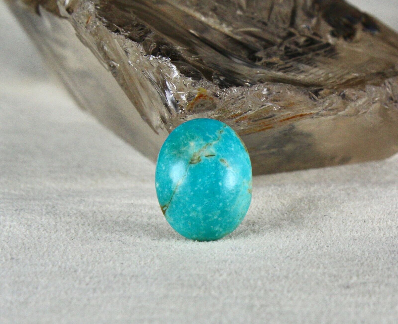 NATURAL TURQUOISE CAB OVAL 20x16 MM 15.90 CARATS GEMSTONE RING PENDANT DESIGNING