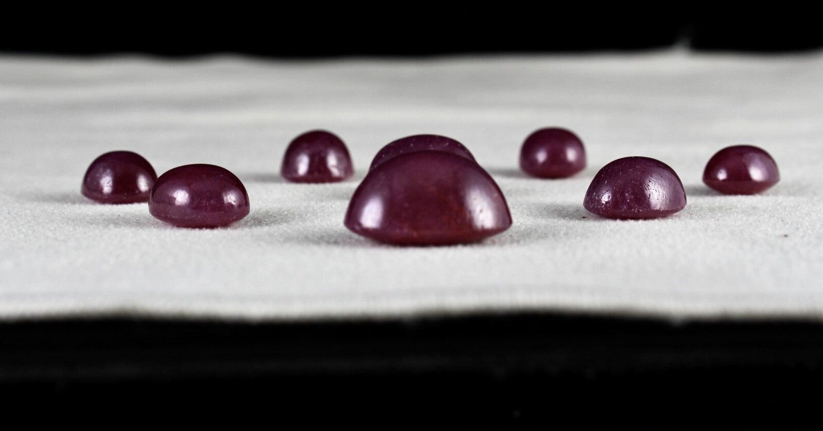 Certified Natural Untreated Ruby Cabochon 103.70ct Gemstone Set Earring Ring