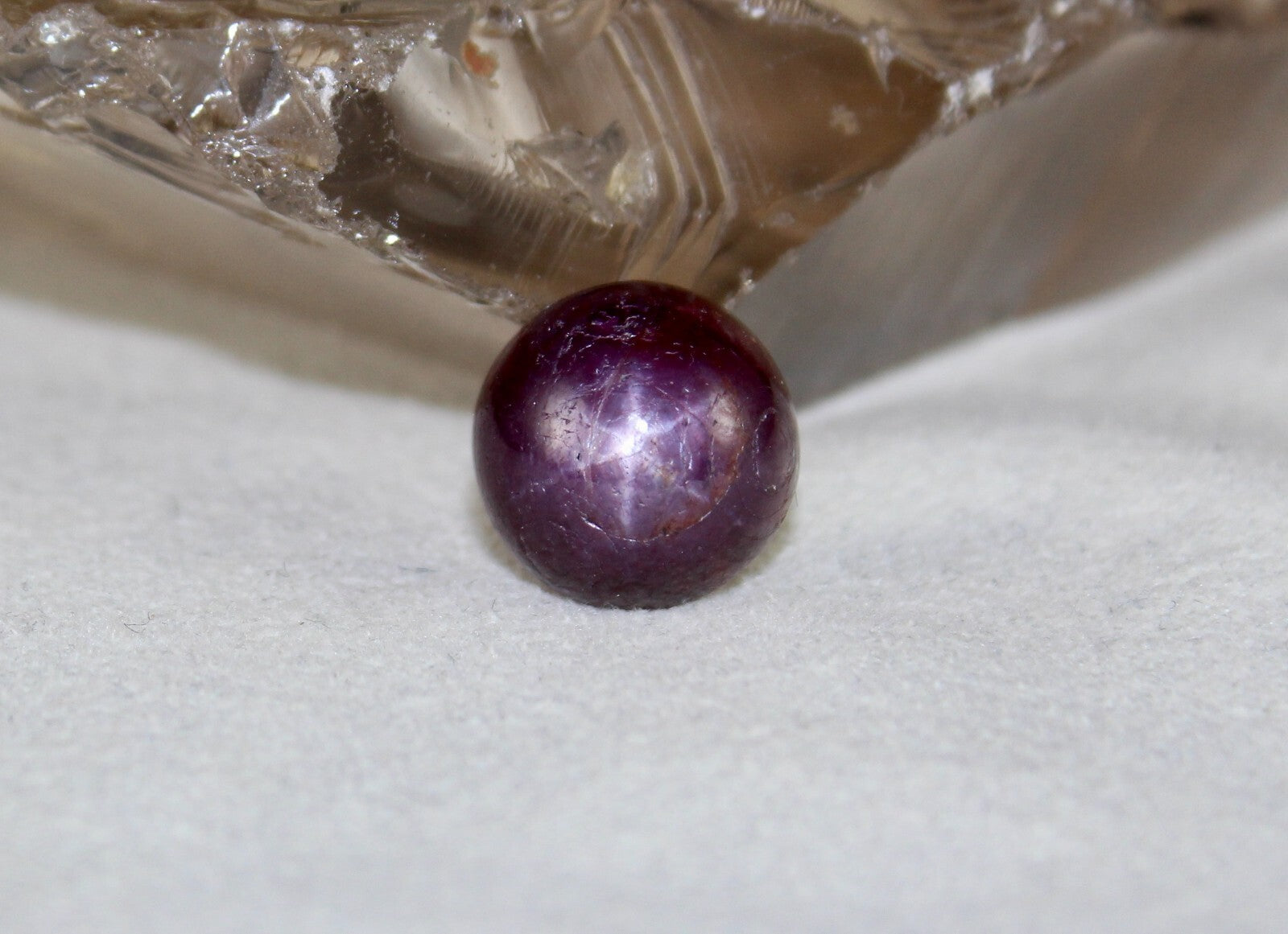 Certified Natural 6 Line Star Ruby Cabochon 10.68 Ct Gemstone For Ring/pendant