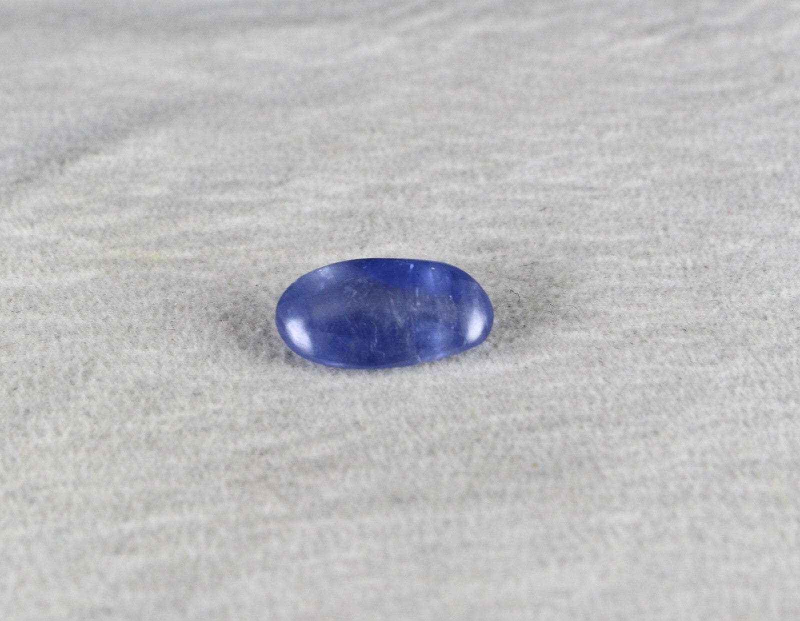 Certified Natural Blue Sapphire 6.87 Ct Oval Cabochon Gem For Ring Pendant