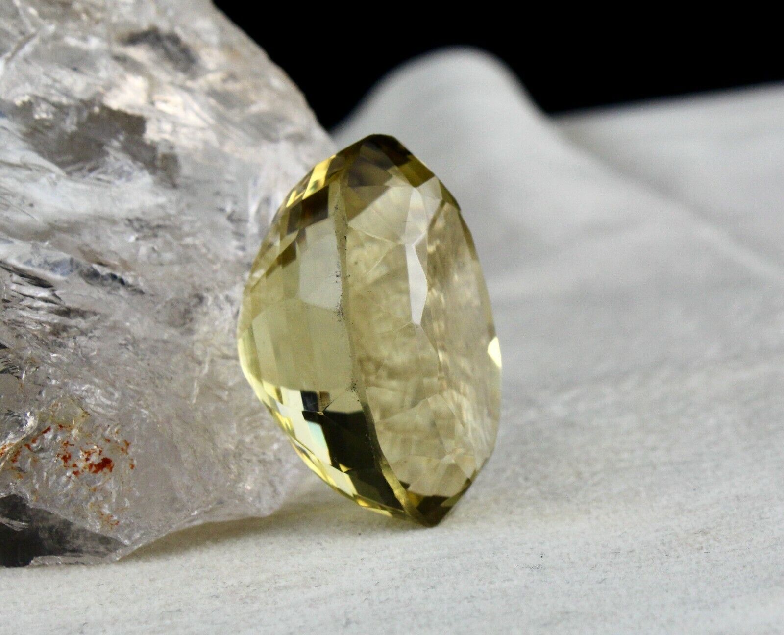 Natural Lemon Quartz Oval Cut 39 x 27 mm 158.82 Cts Big Loose Gemstone Pendant