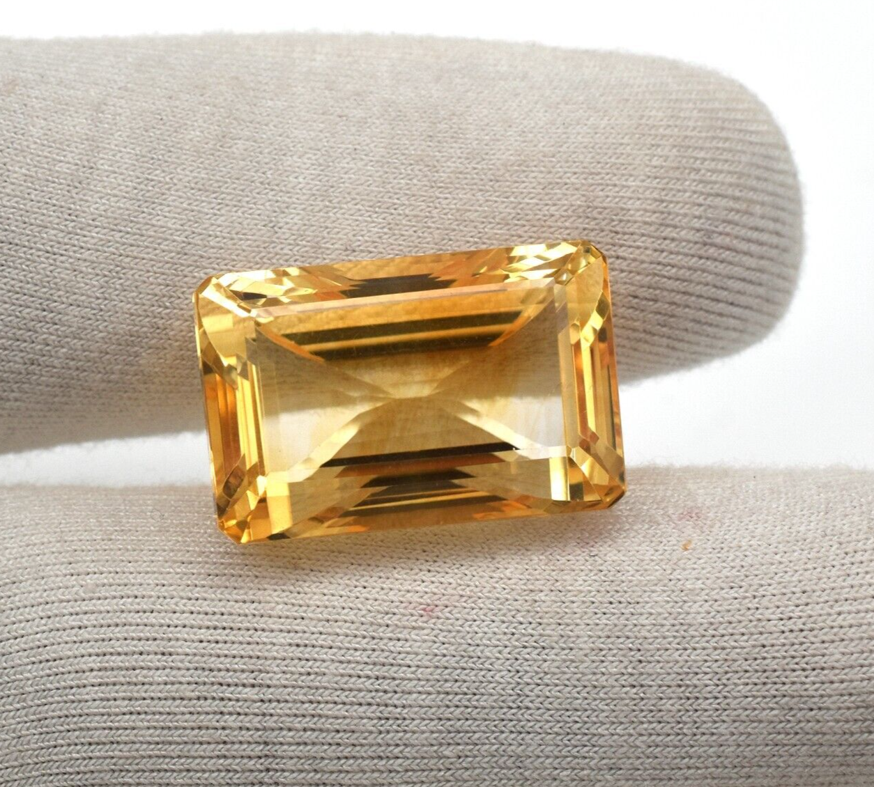 Natural Citrine Golden Topaz 22x14mm Octagon Cut 33.70ct Loose Gemstone Pendant