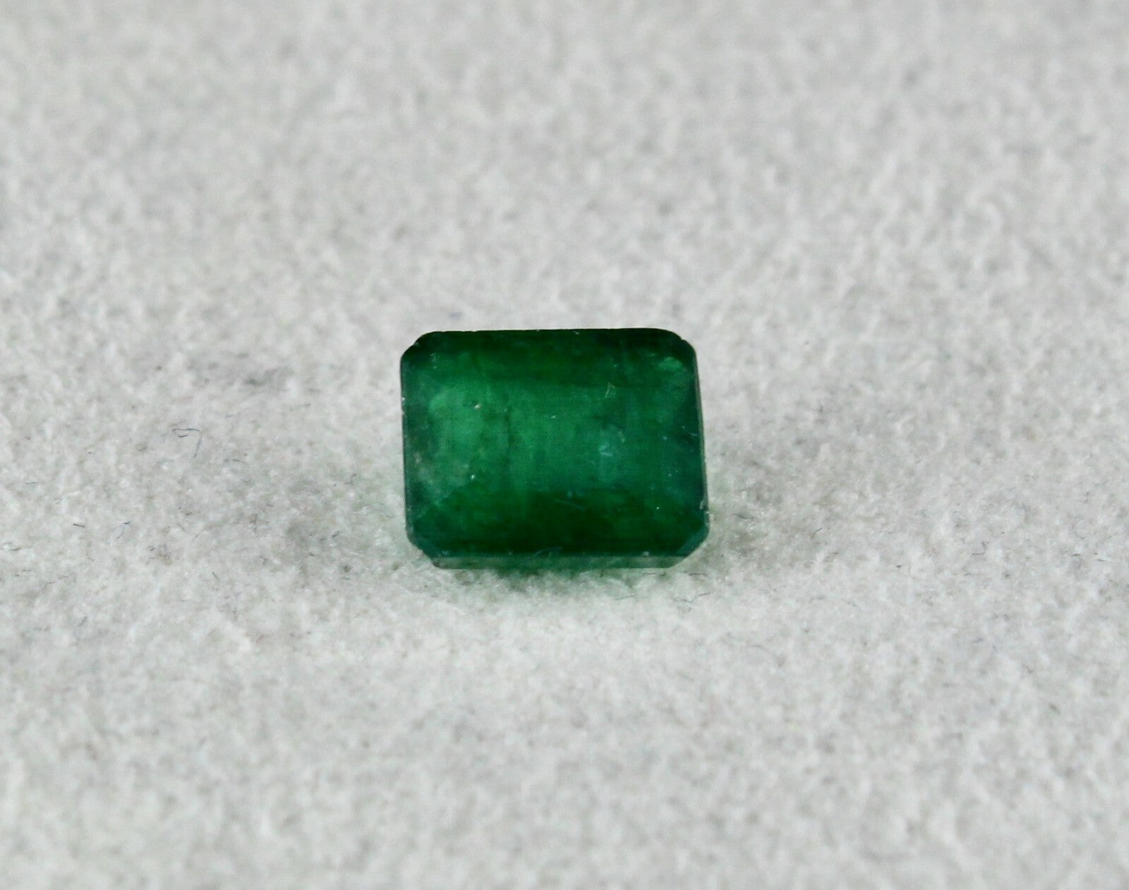 Natural Old Zambian Emerald Cut Octagon 2.54ct Gemstone Ring Pendant Silver