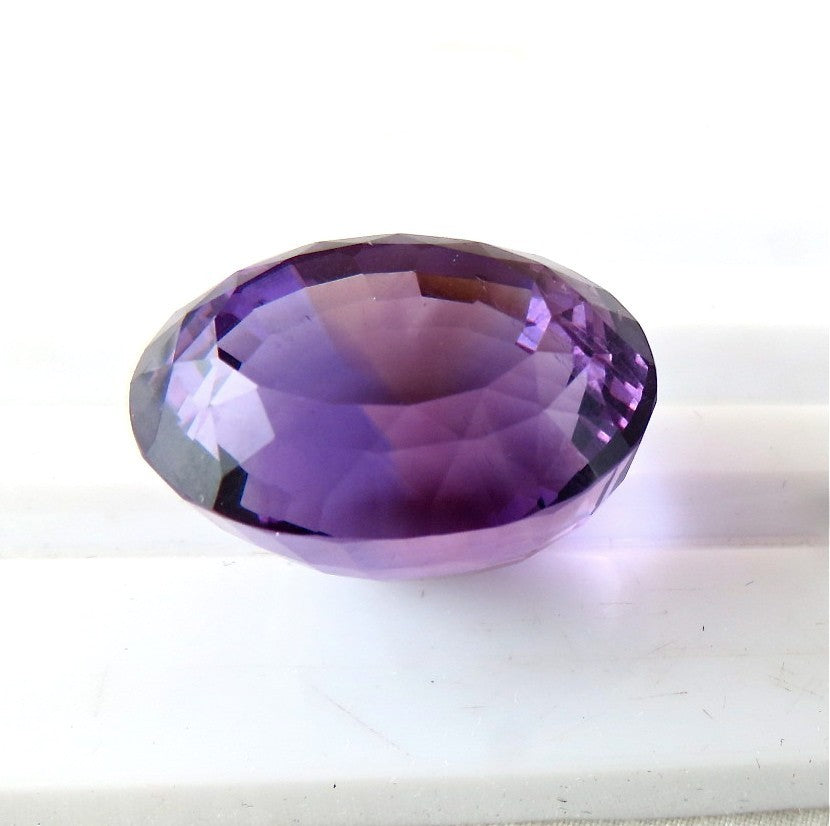 Natural Amethyst 37 Ct Oval Cut Loose Purple Gemstone For Ring Pendant