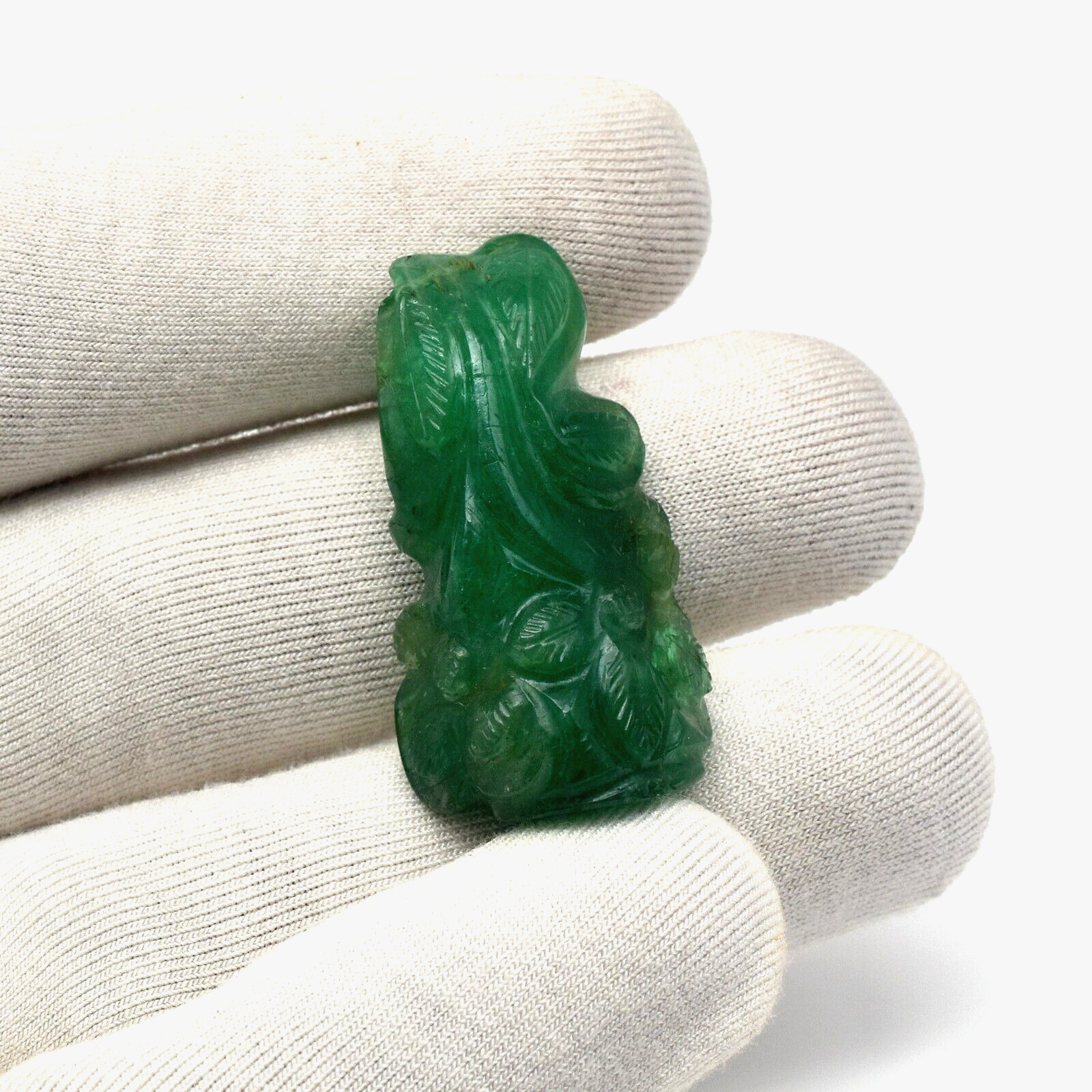 Certified Natural Zambian Emerald Flower Pendant 50.69 Ct 38x20mm Gemstone