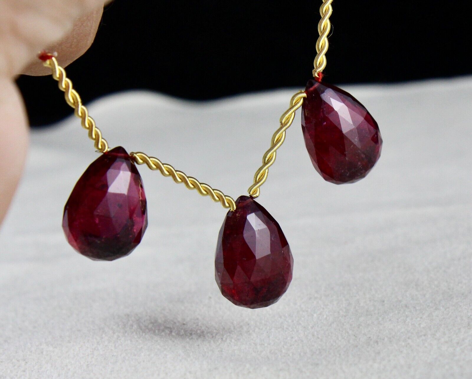 NATURAL PINK TOURMALINE RUBELLITE DROPS 57.40 CARATS GEMSTONE PENDANT EARRING