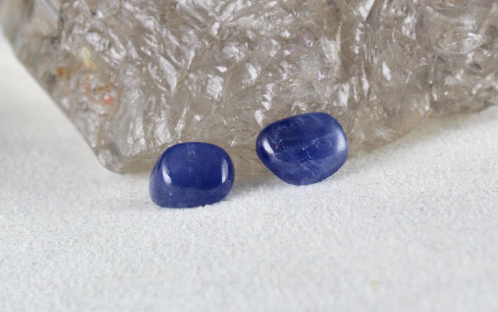 Certified Natural Blue Sapphire Oval Pair 10.07 Ct Gemstone Earring Designing