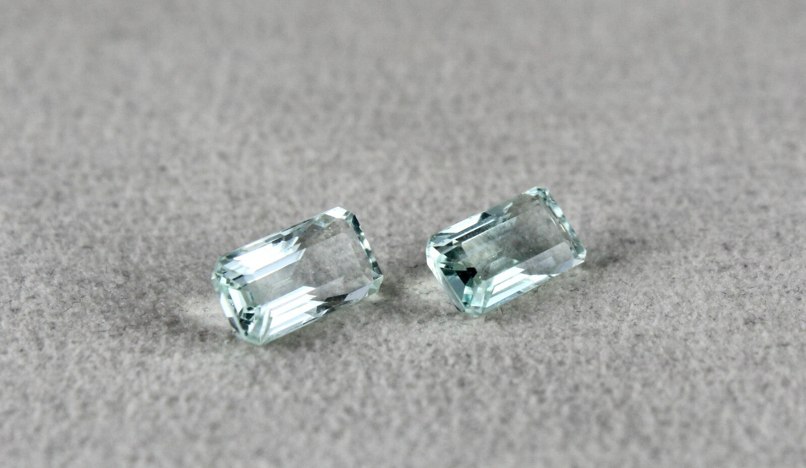 Natural Aquamarine 3.30 Ct Octagon Cut 2 Pcs Gemstone Ring Earring Pair