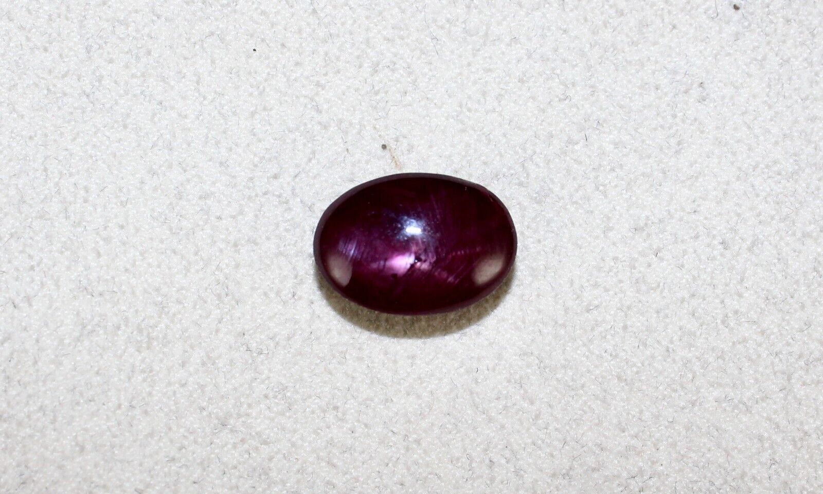Natural 6 Line Ruby Star Oval Cabochon 14x10mm 8.53 Ct Gemstone For Ring Pendant